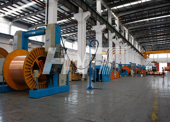 স্বয়ংক্রিয় ব্যাচ লোডিং সিস্টেম এবং অটো পিন্টেল লকিং, অটো টেনশন কন্ট্রোল সহ কঠোর স্ট্র্যান্ডিং মেশিন